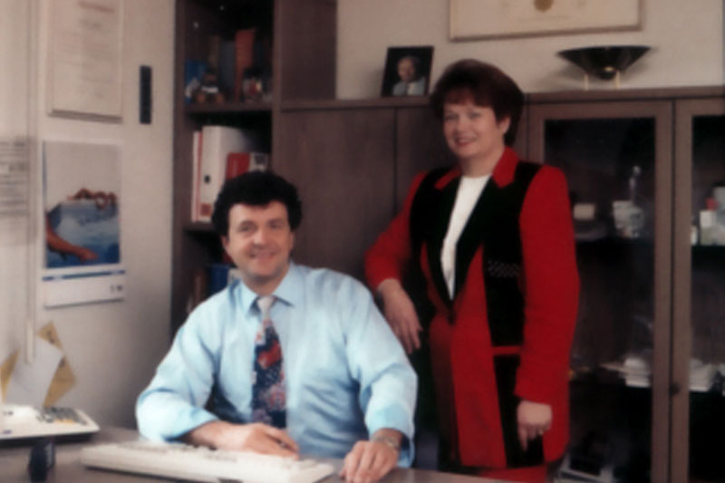 Historisches Foto der Familie Gampp – Haustechnik seit 1924