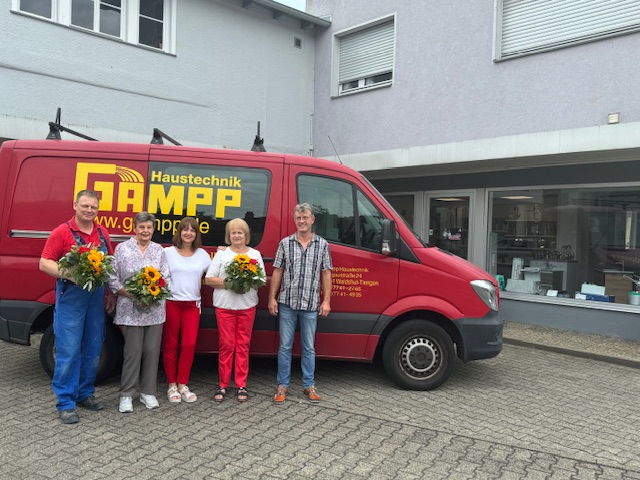 Team Gampp Haustechnik – 100 Jahre Jubiläum 2024
